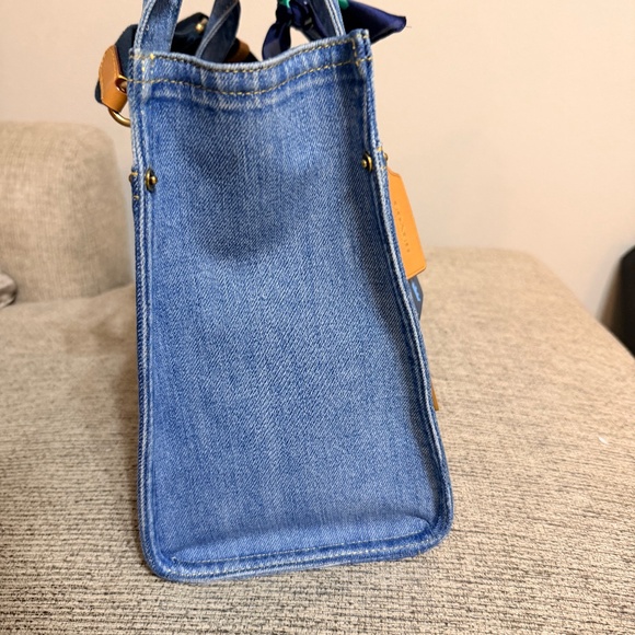 Coach Denim Cargo Tote - Picture 4 of 7